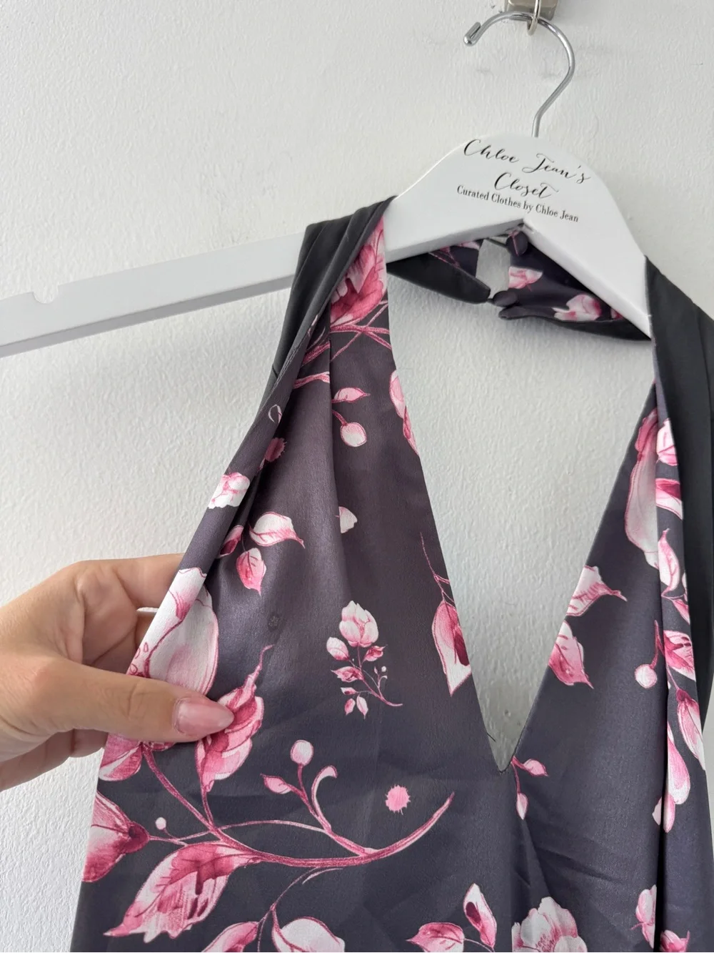 PETAL & PUP Mila Halterneck Maxi Dress S